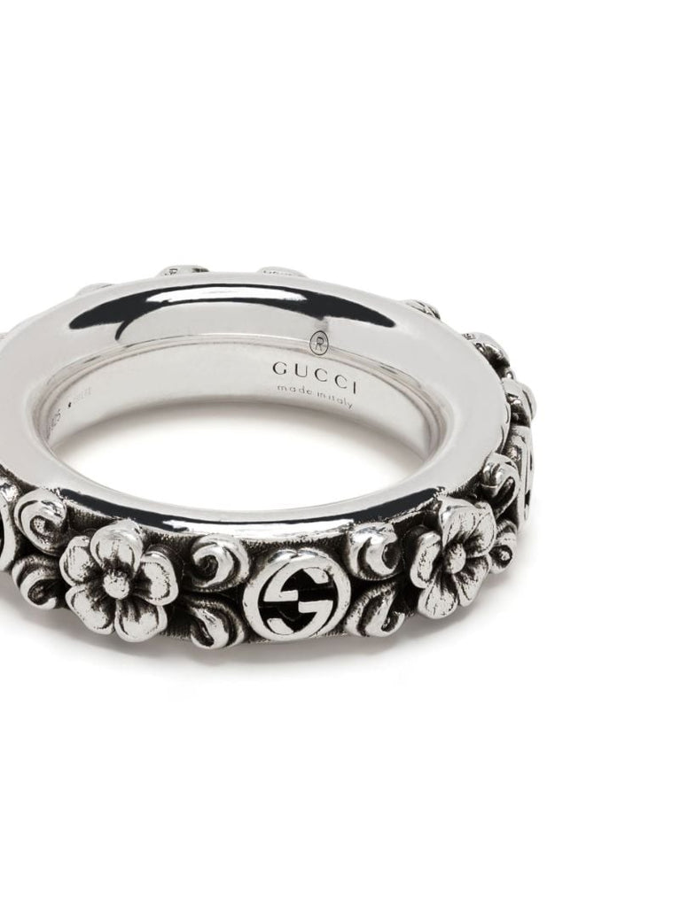 Sterling Silver Interlocking G Ring