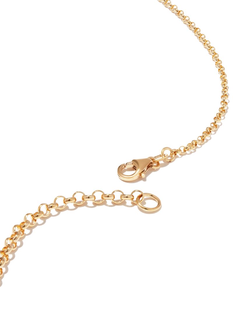 18k Yellow Gold Wholeness Medium Diamond Medallion Necklace