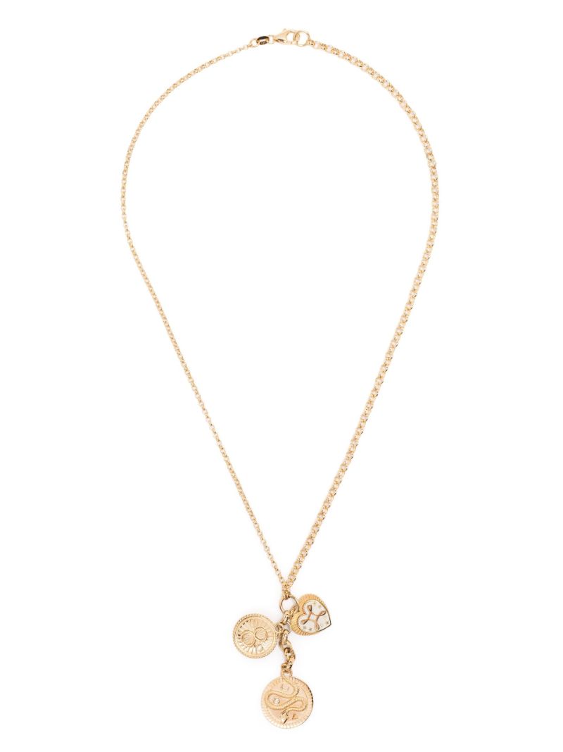 18k Yellow Gold Wholeness Baby Medallion Diamond Necklace