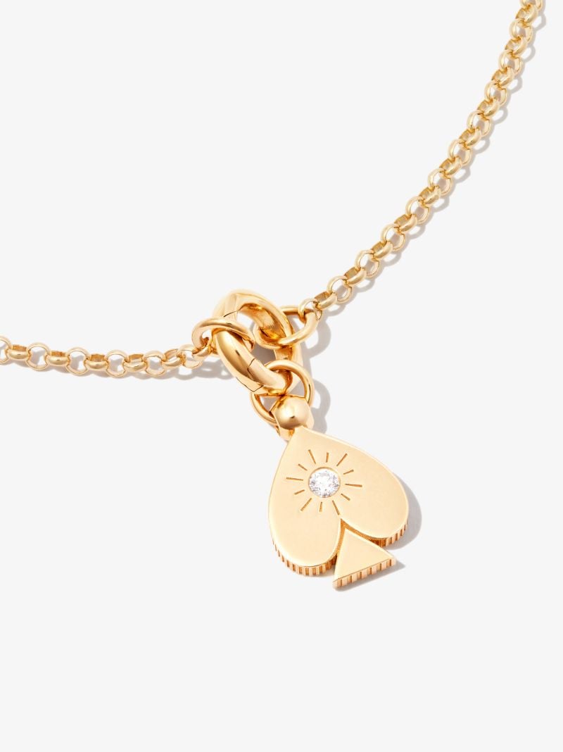 18k Yellow Gold Reverie Mini Crest Diamond Charm