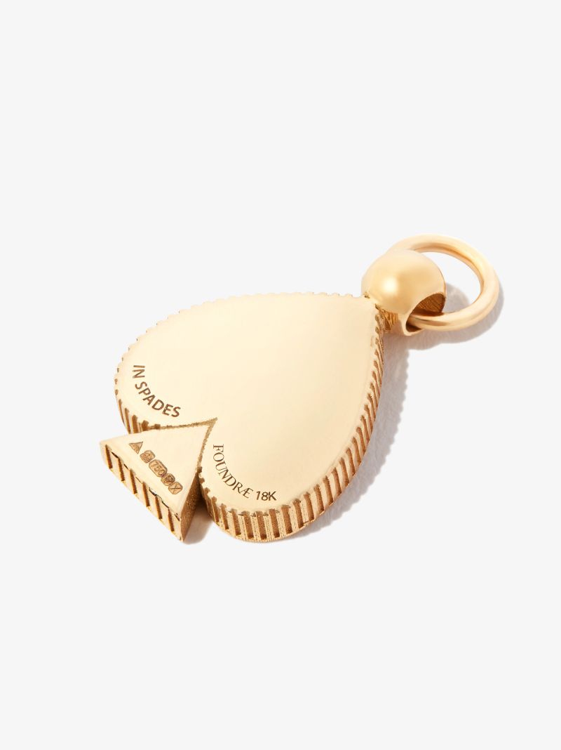 18k Yellow Gold Reverie Mini Crest Diamond Charm