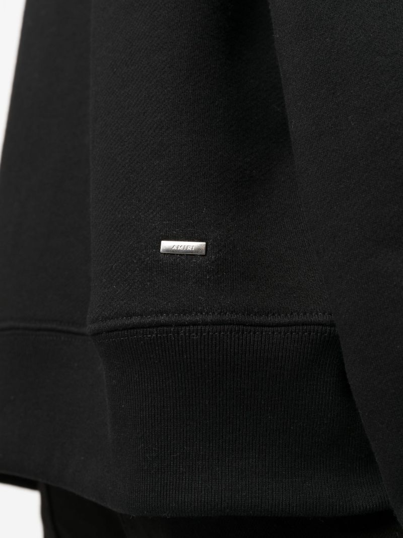 Black Core Logo Cotton Sweatshirt