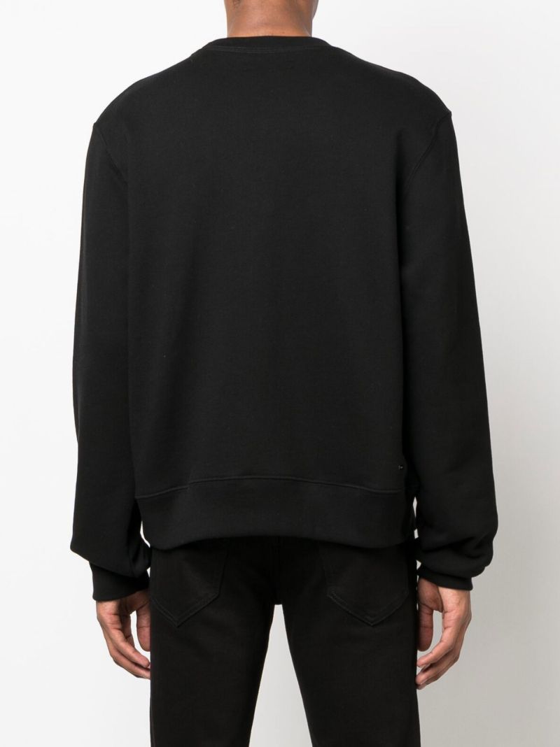 Black Core Logo Cotton Sweatshirt