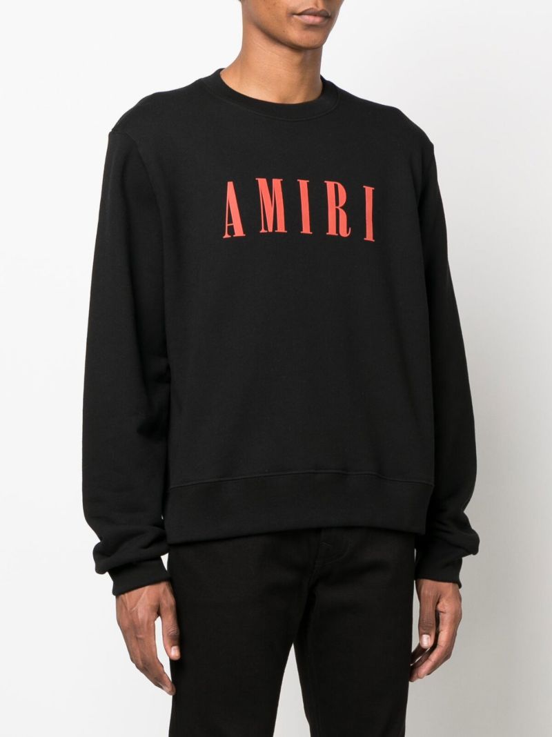 Black Core Logo Cotton Sweatshirt