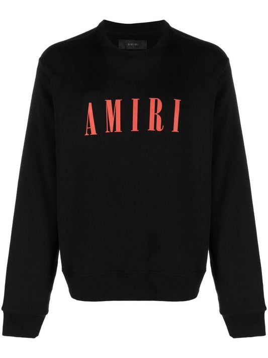 Black Core Logo Cotton Sweatshirt