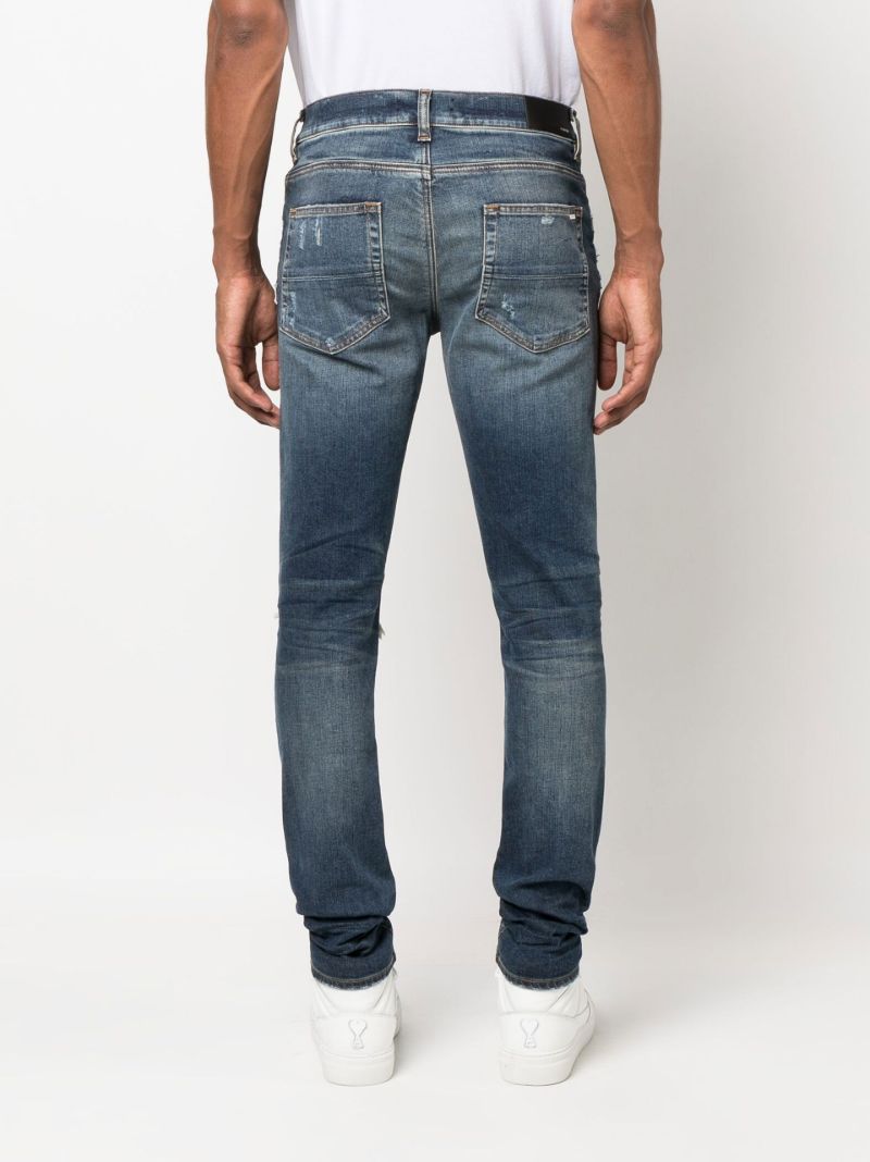 Blue Mx1 Bandana Skinny Jeans