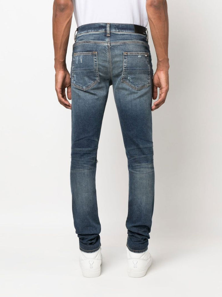 Blue Mx1 Bandana Skinny Jeans
