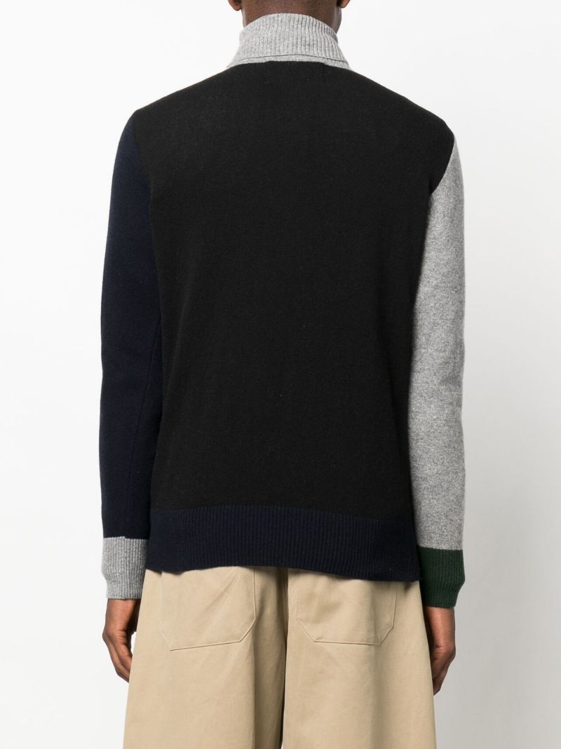 Black and Grey Ollie Wool Sweater