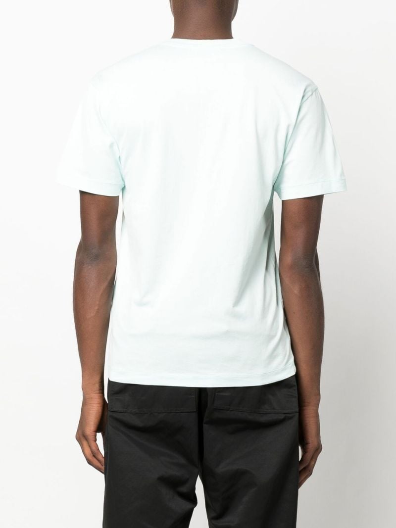 Blue Crewneck Cotton T-shirt