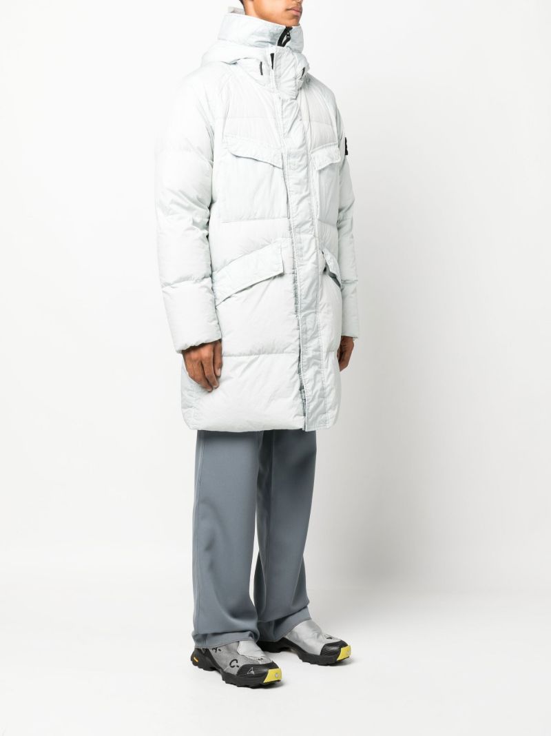 Grey Padded Down Parka