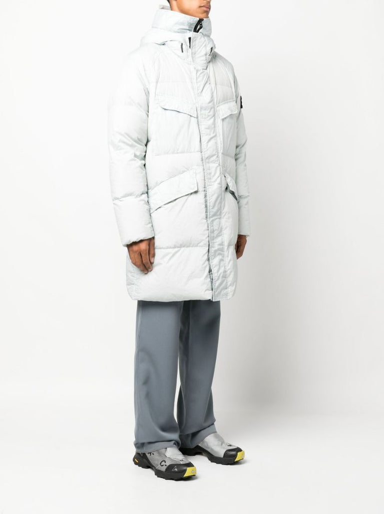 Grey Padded Down Parka