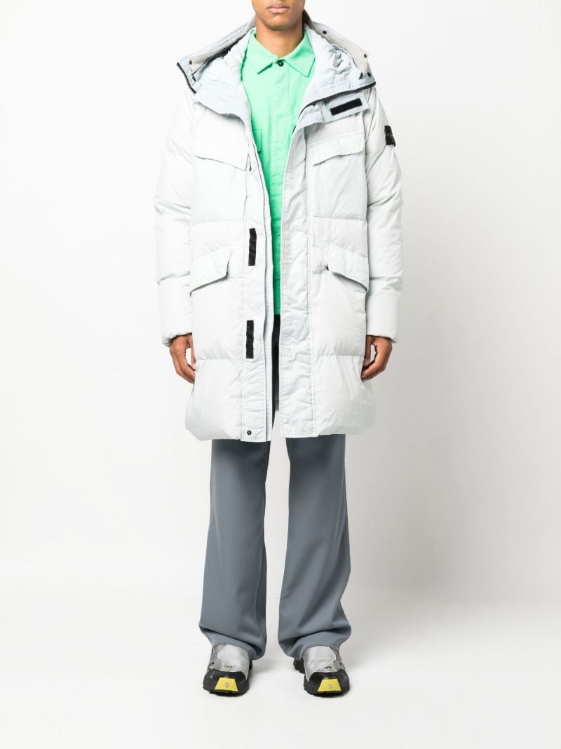 Grey Padded Down Parka