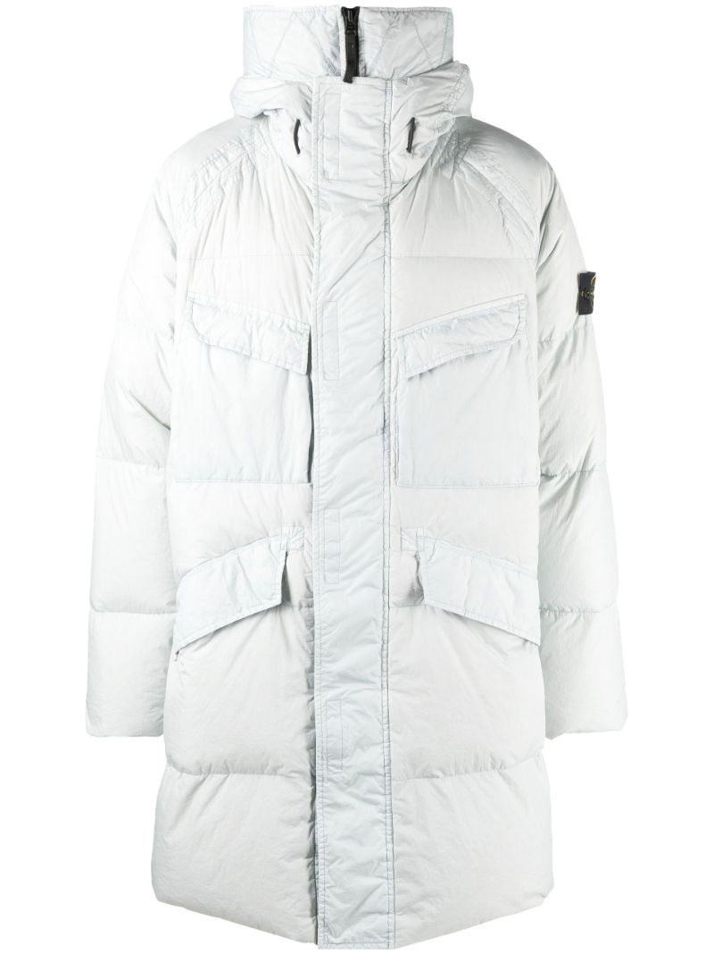 Grey Padded Down Parka