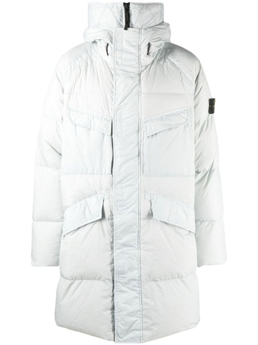 Grey Padded Down Parka