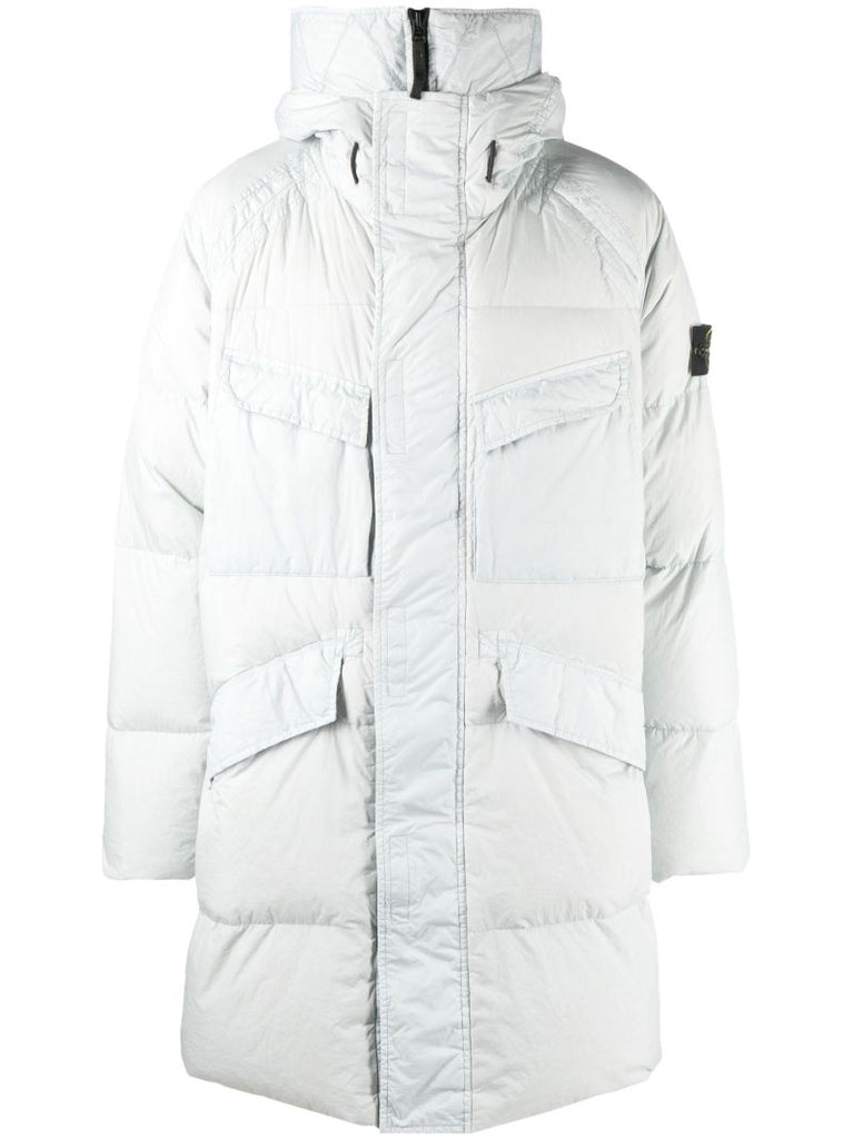 Grey Padded Down Parka