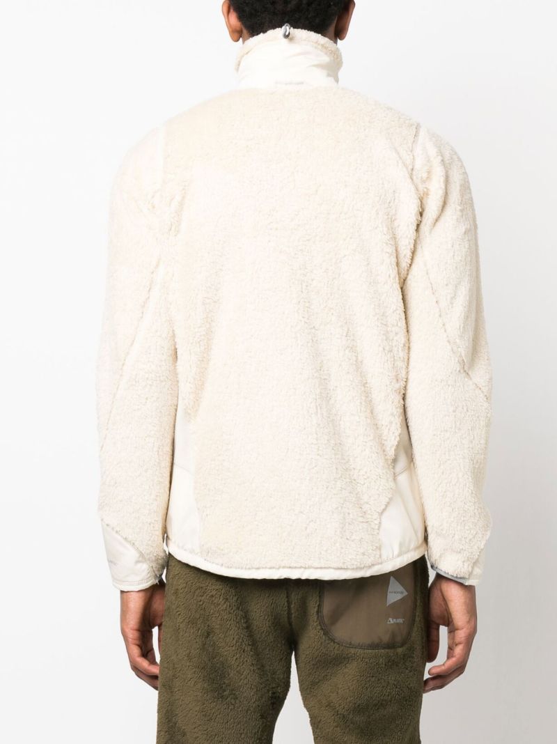 Neutral Funnel Neck Fleece Jacket