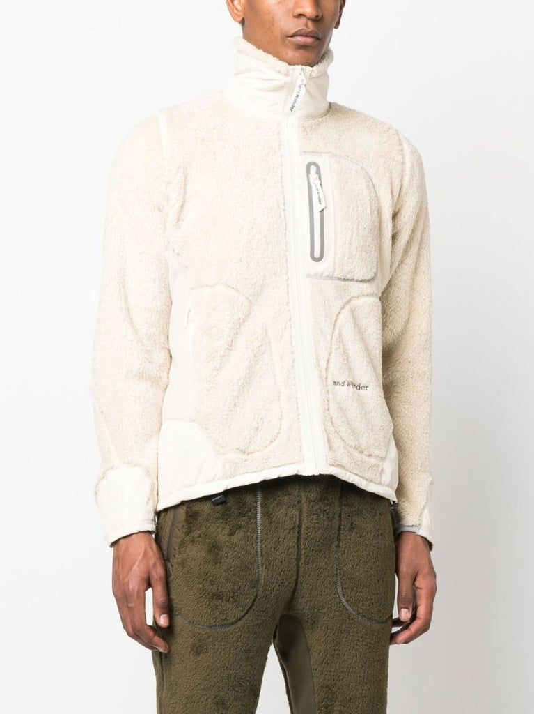 Neutral Funnel Neck Fleece Jacket