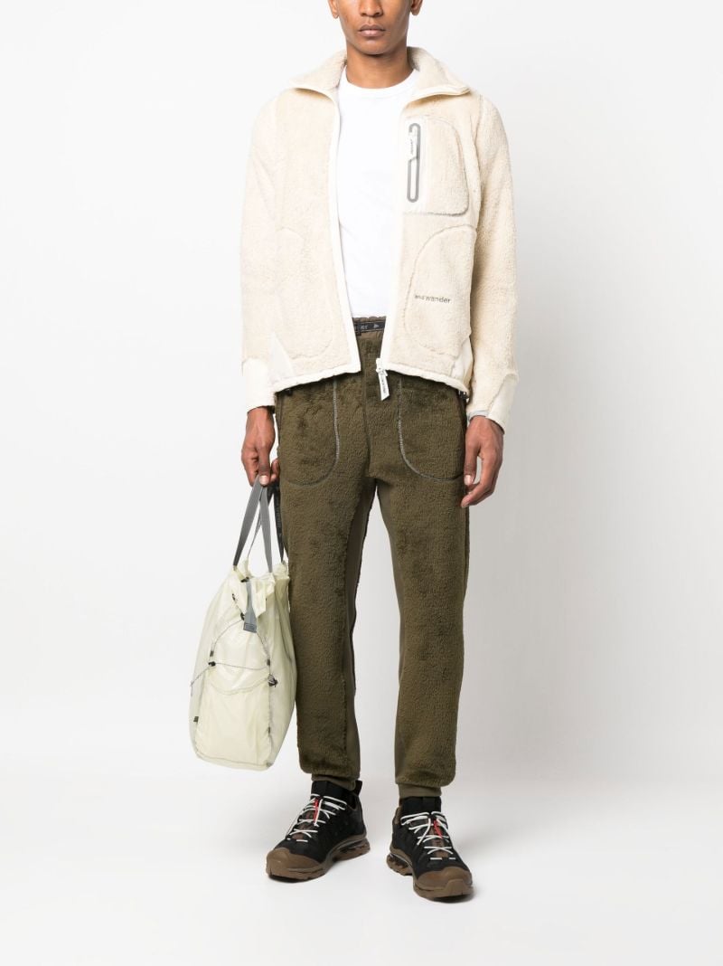 Neutral Funnel Neck Fleece Jacket