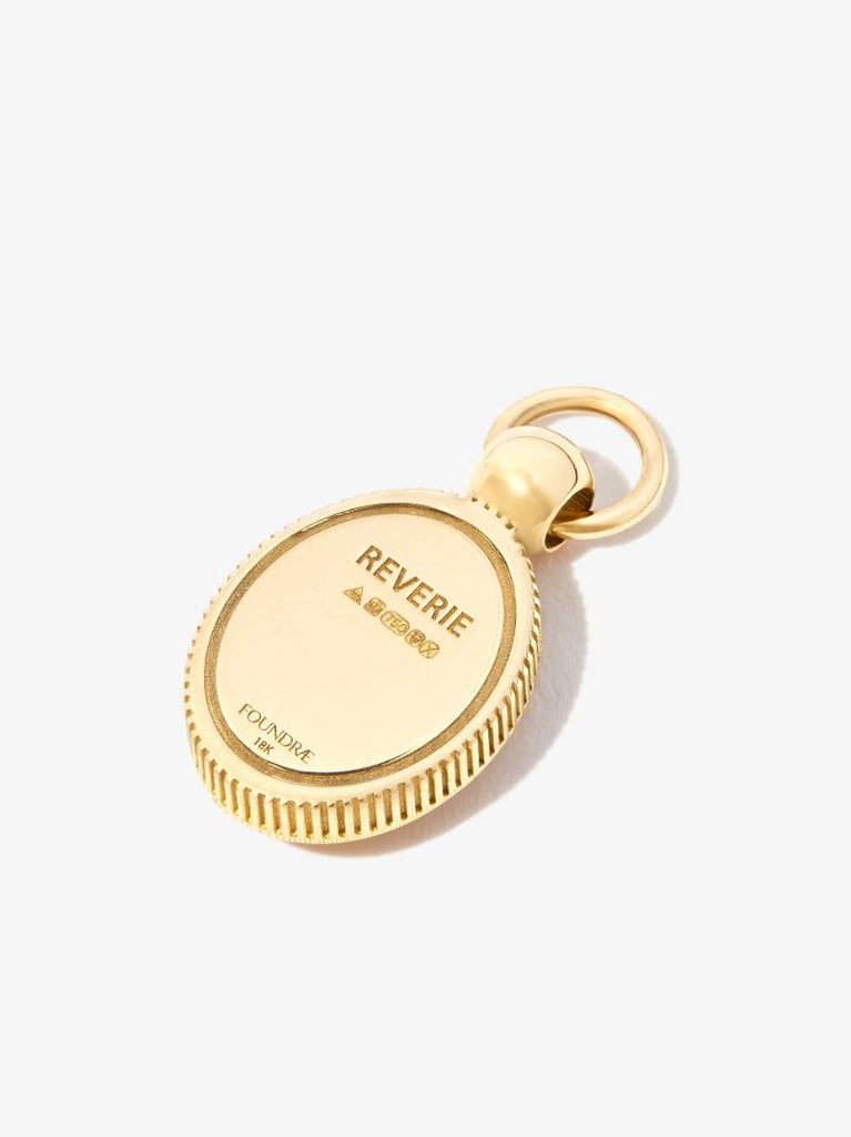 18k Yellow Gold Reverie Mini Crest Diamond Charm