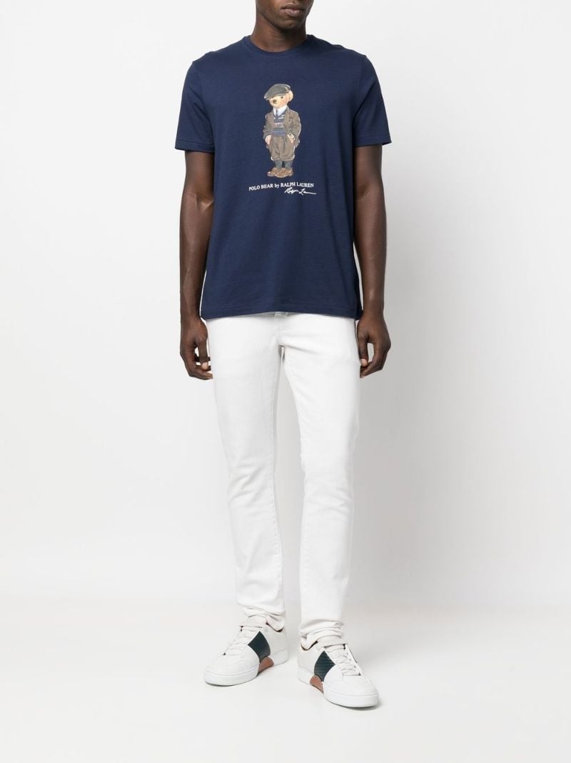 Blue Polo Bear Cotton T-shirt