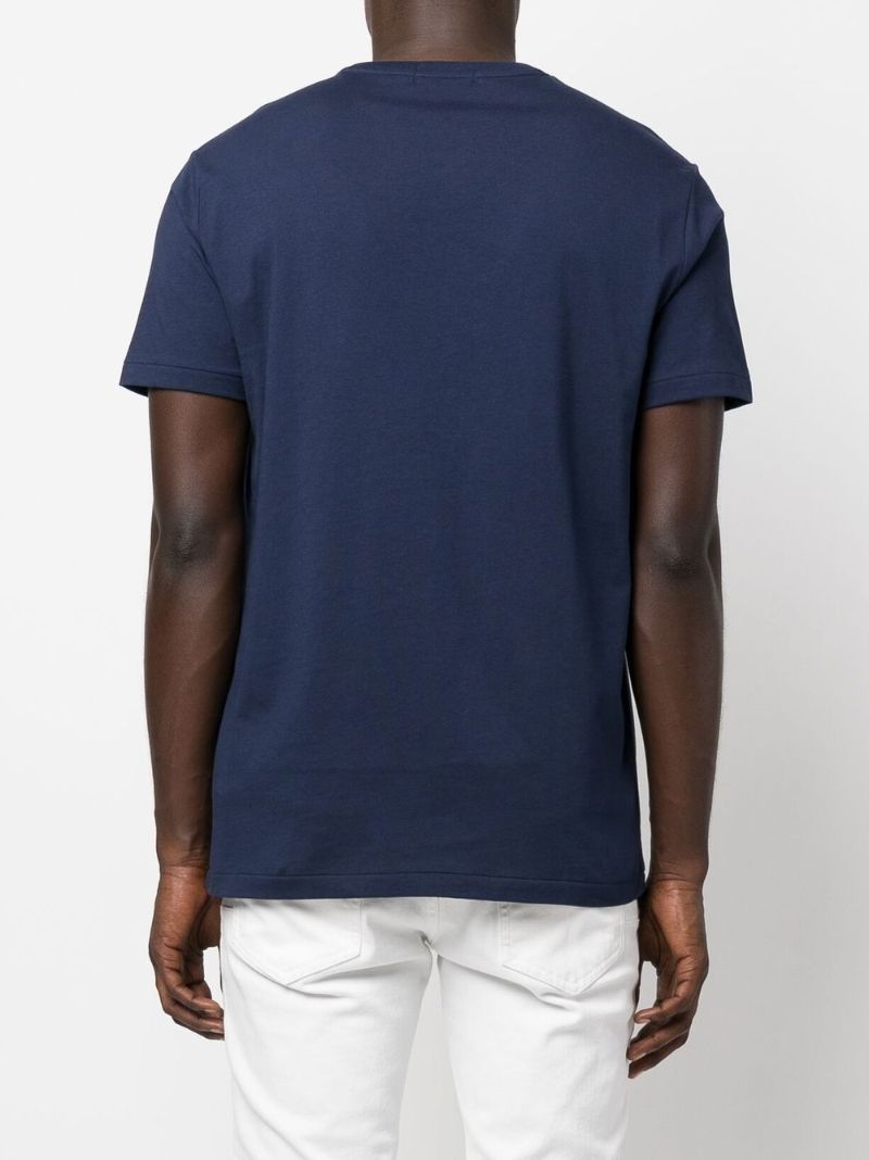 Blue Polo Bear Cotton T-shirt