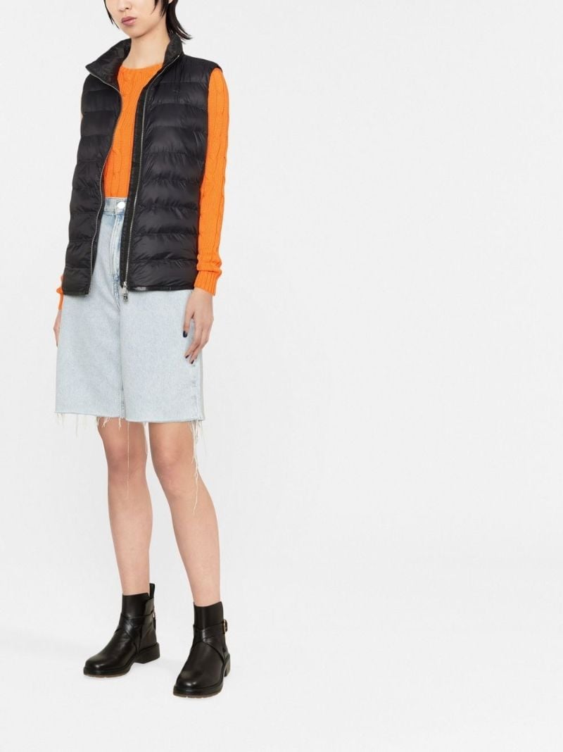 Black Harlow Quilted Gilet