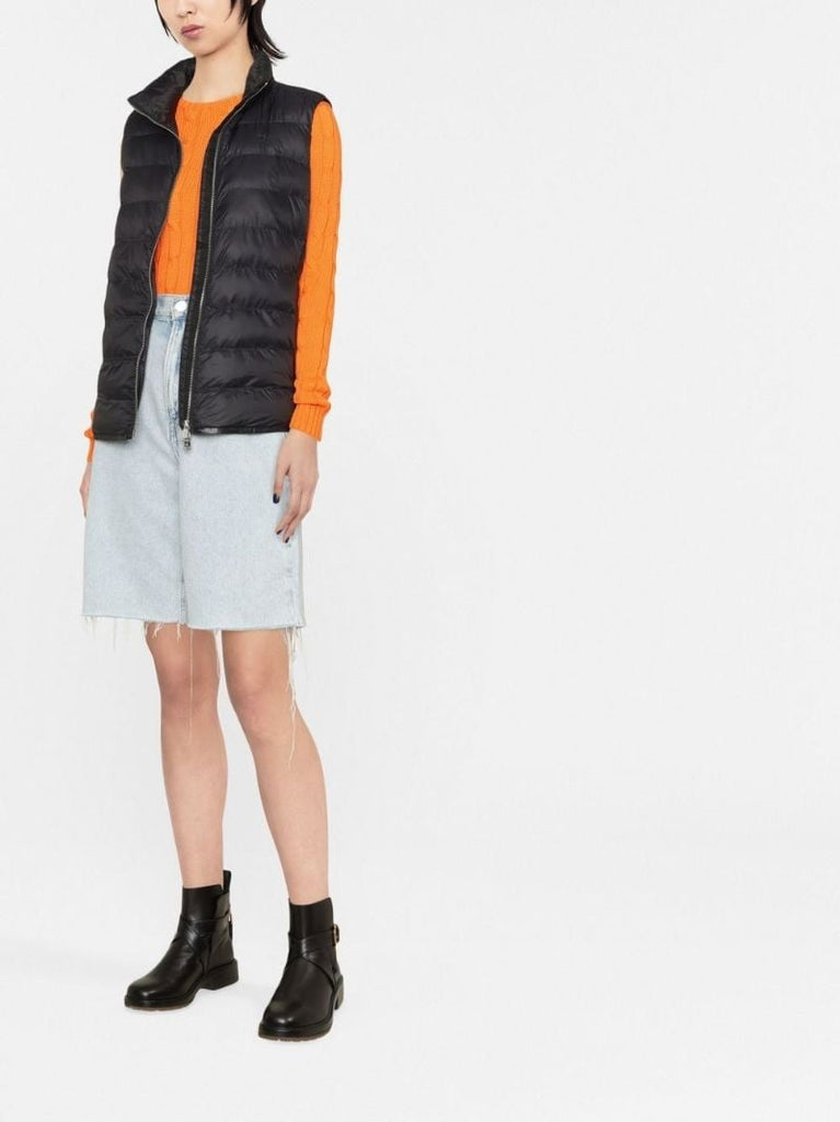 Black Harlow Quilted Gilet
