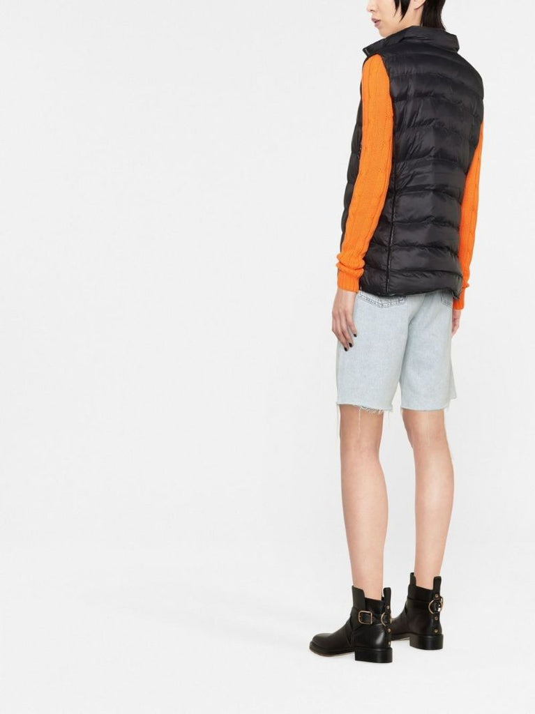 Black Harlow Quilted Gilet