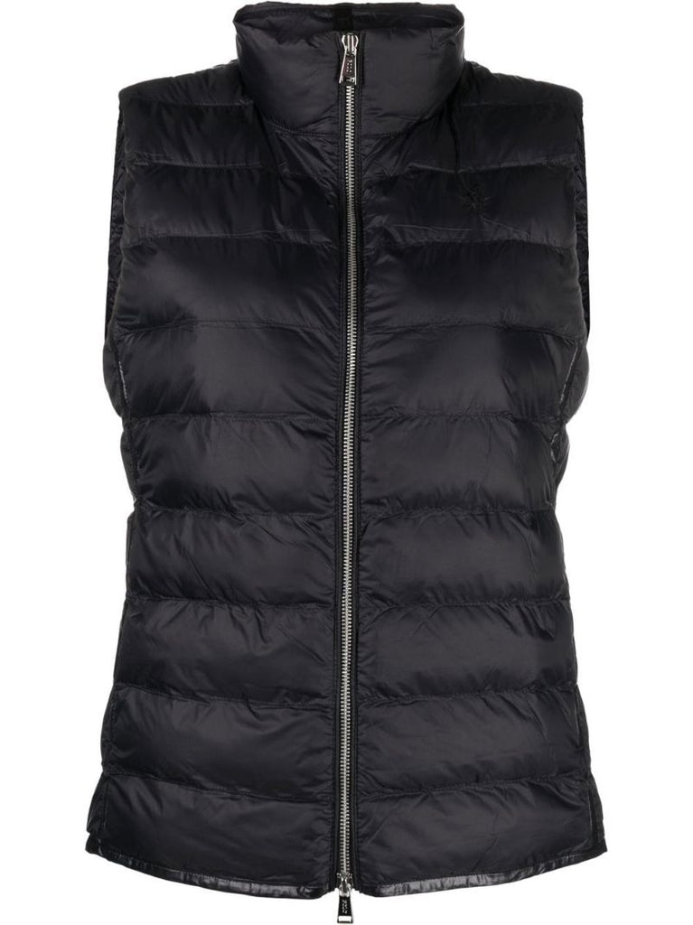 Black Harlow Quilted Gilet