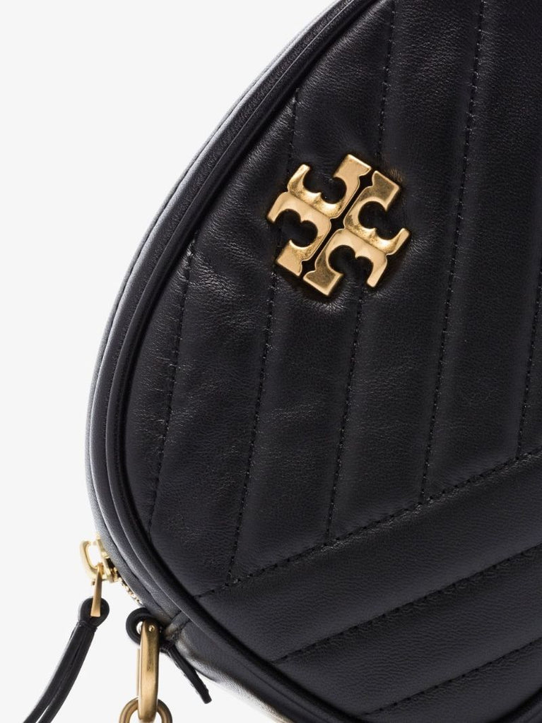 Black Kira Quilted Leather Camera Bag