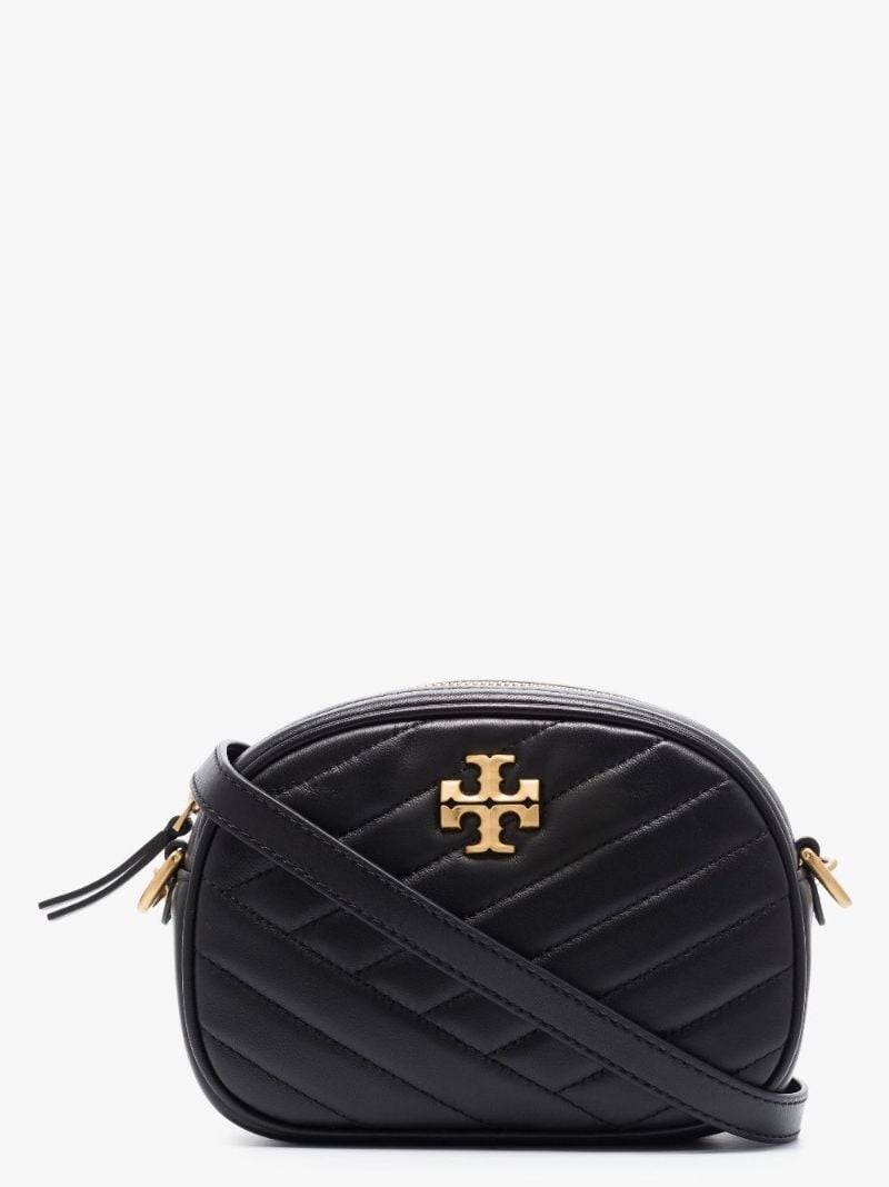 Black Kira Quilted Leather Camera Bag