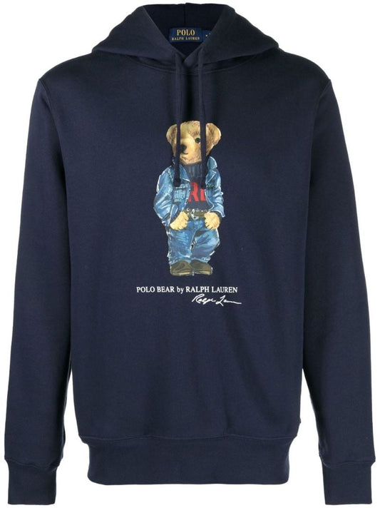 Blue Polo Bear Hoodie