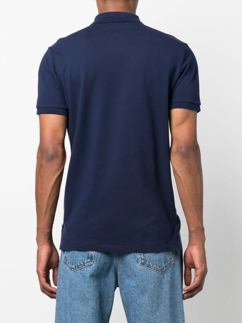 Navy Polo Bear Cotton Polo Shirt