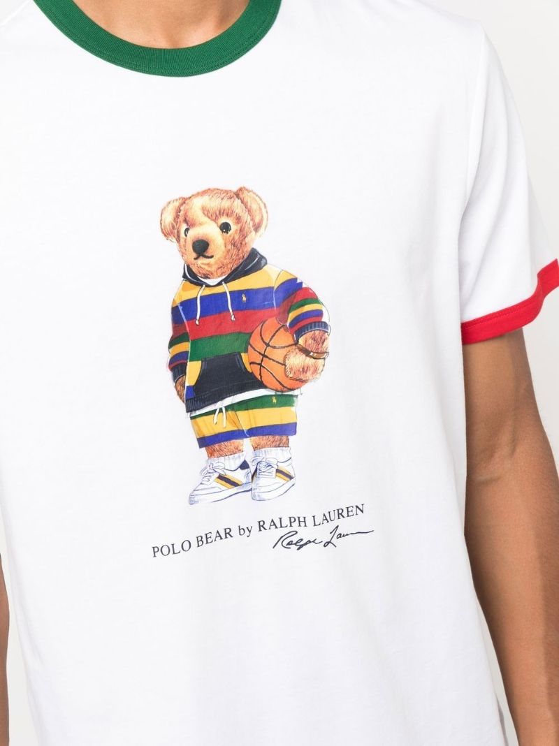 White Polo Bear Cotton T-shirt