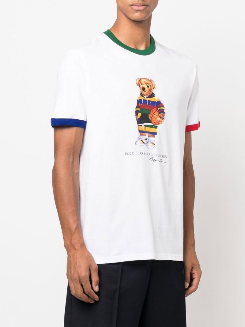White Polo Bear Cotton T-shirt