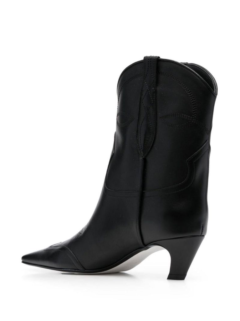 Black the Dallas 50 Leather Ankle Boots