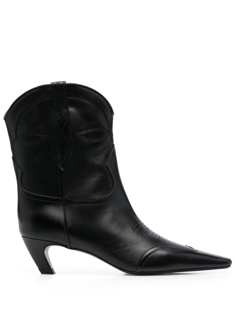 Black the Dallas 50 Leather Ankle Boots