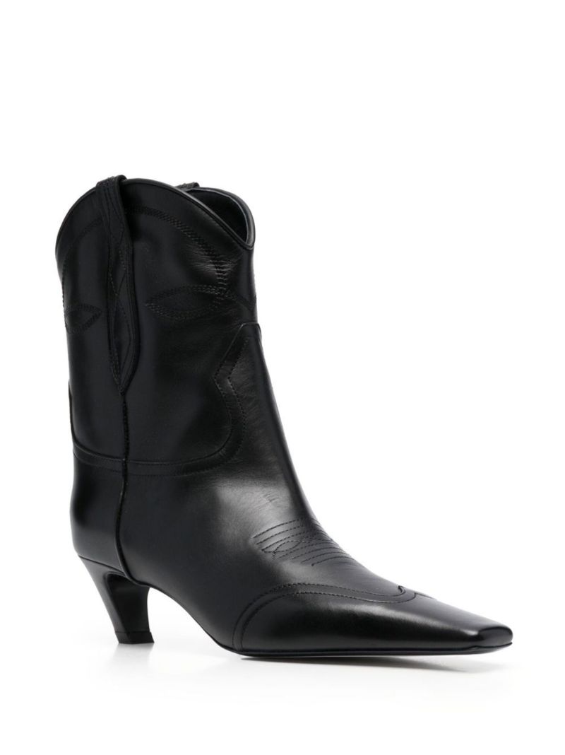 Black the Dallas 50 Leather Ankle Boots