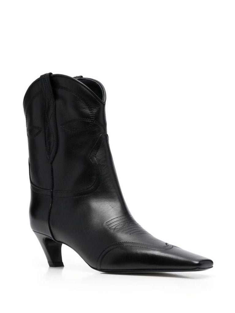 Black the Dallas 50 Leather Ankle Boots
