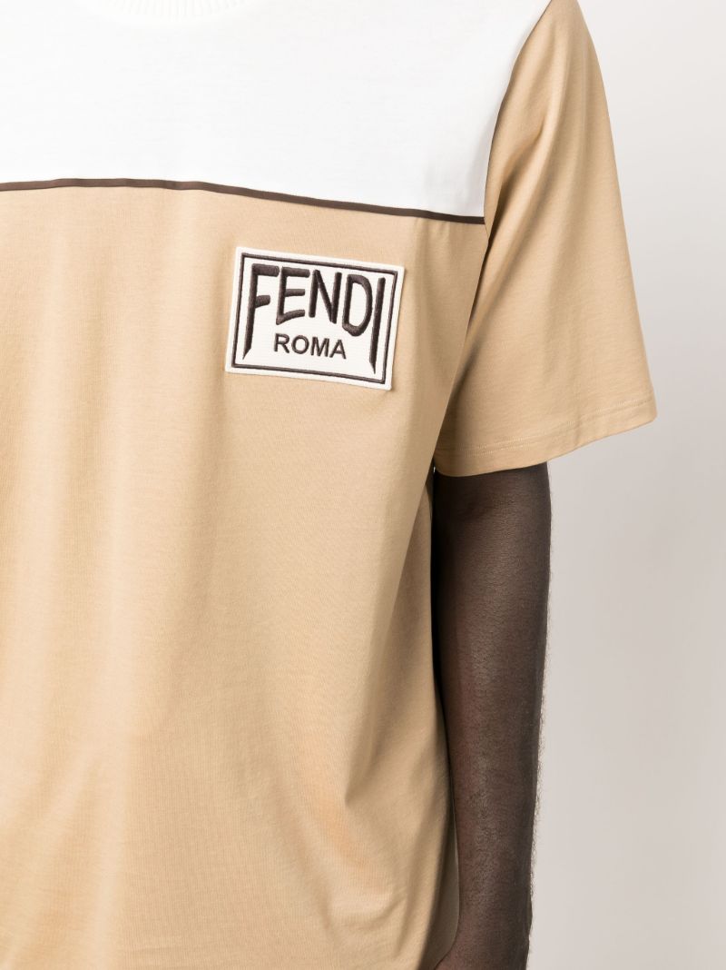 Neutral Two-tone Logo Patch T-shirt