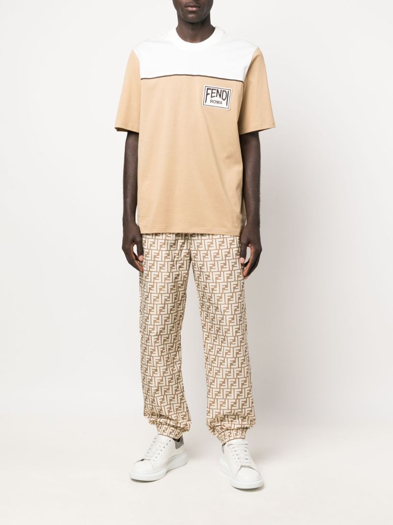 Neutral Two-tone Logo Patch T-shirt