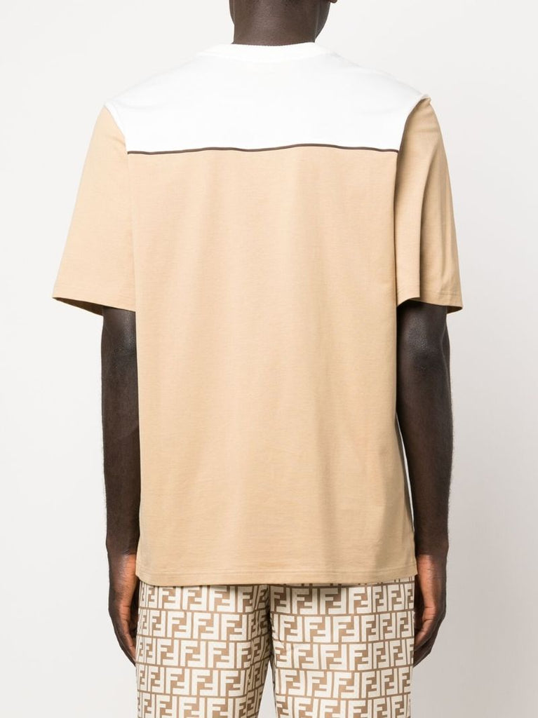 Neutral Two-tone Logo Patch T-shirt