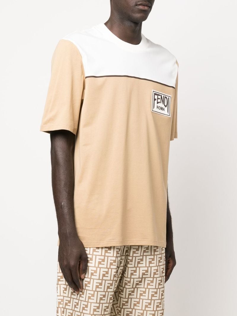 Neutral Two-tone Logo Patch T-shirt