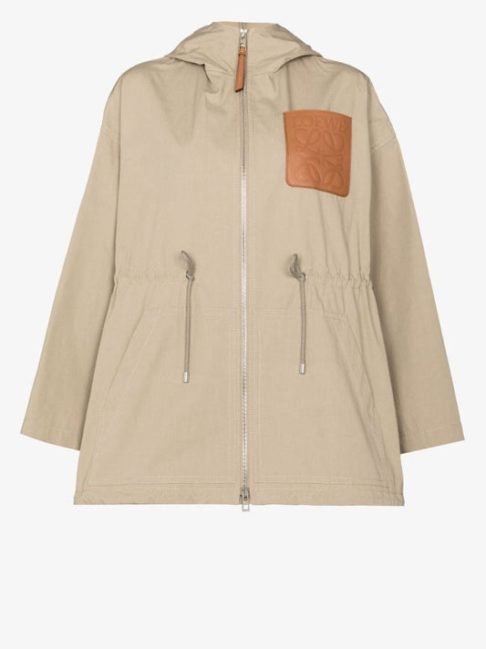 Neutral Anagram Hooded Cotton Parka