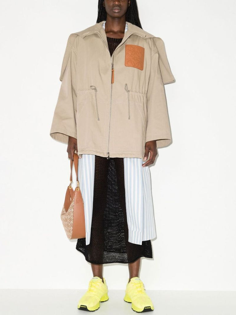 Neutral Anagram Hooded Cotton Parka