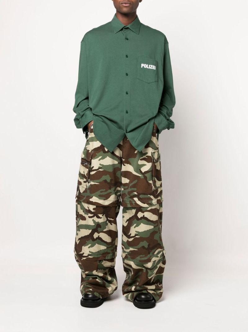 Green Polizei Logo Shirt