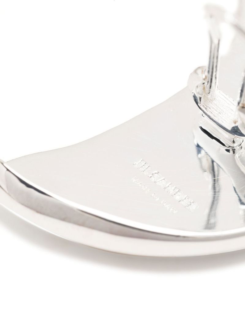 Silver-tone Curved Earrings
