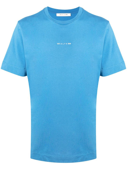 Blue Sphere Logo Cotton T-shirt
