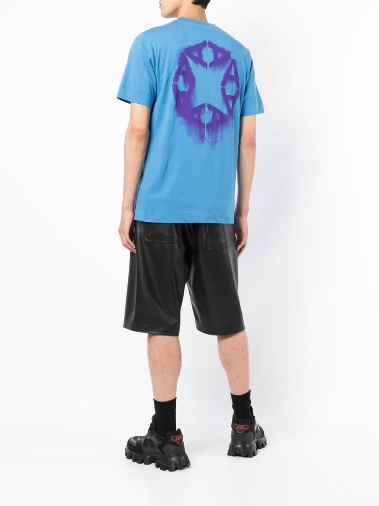 Blue Sphere Logo Cotton T-shirt