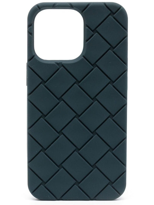Blue Intrecciato Iphone 13 Pro Case